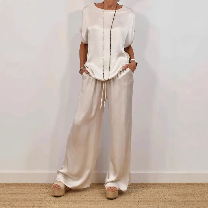 Alexis™ Loose Shirt & Wide-Leg Trousers Set