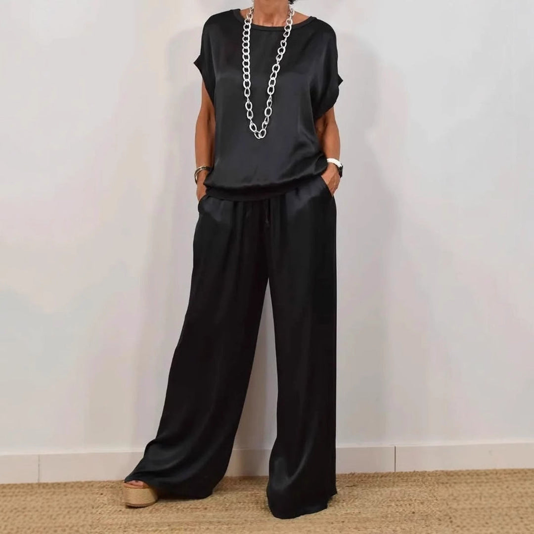 Alexis™ Loose Shirt & Wide-Leg Trousers Set
