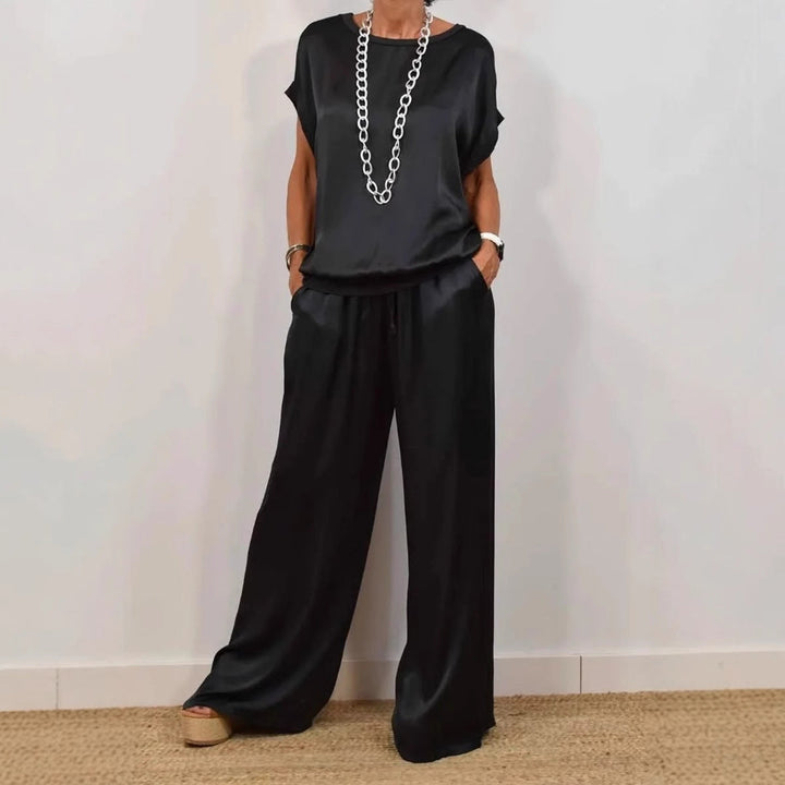Alexis™ Loose Shirt & Wide-Leg Trousers Set