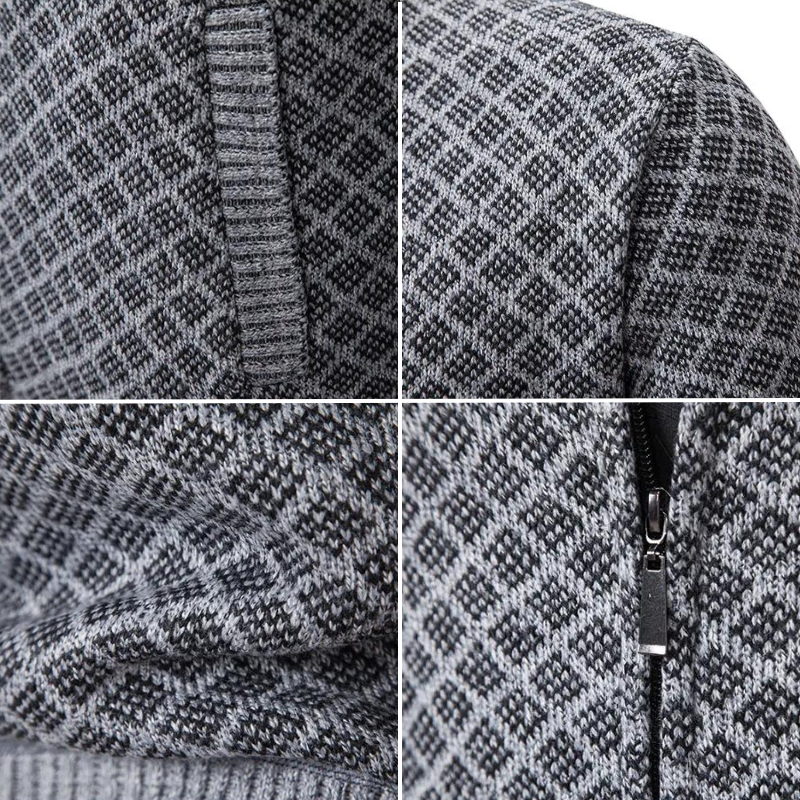 Sebastian™- Knitted Jacquard Sweater