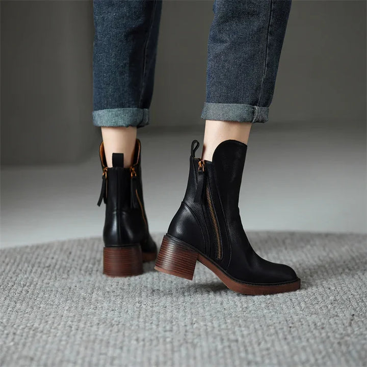Margaret™ - Elegant Leather Boots
