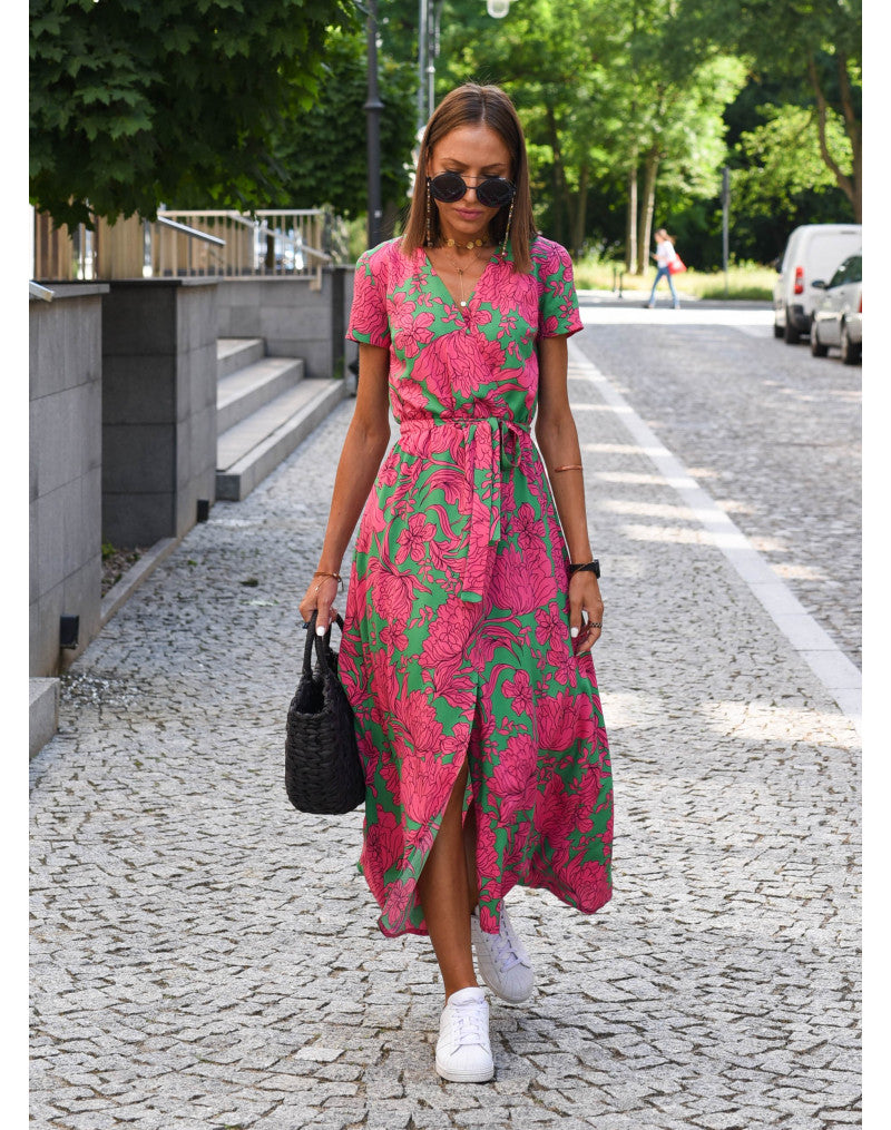 Flossie™ Chic Waist-Defining Dress