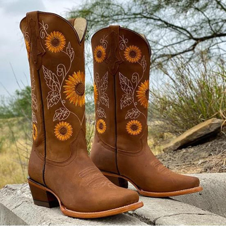 Blossom Stylish Cowboy Boots