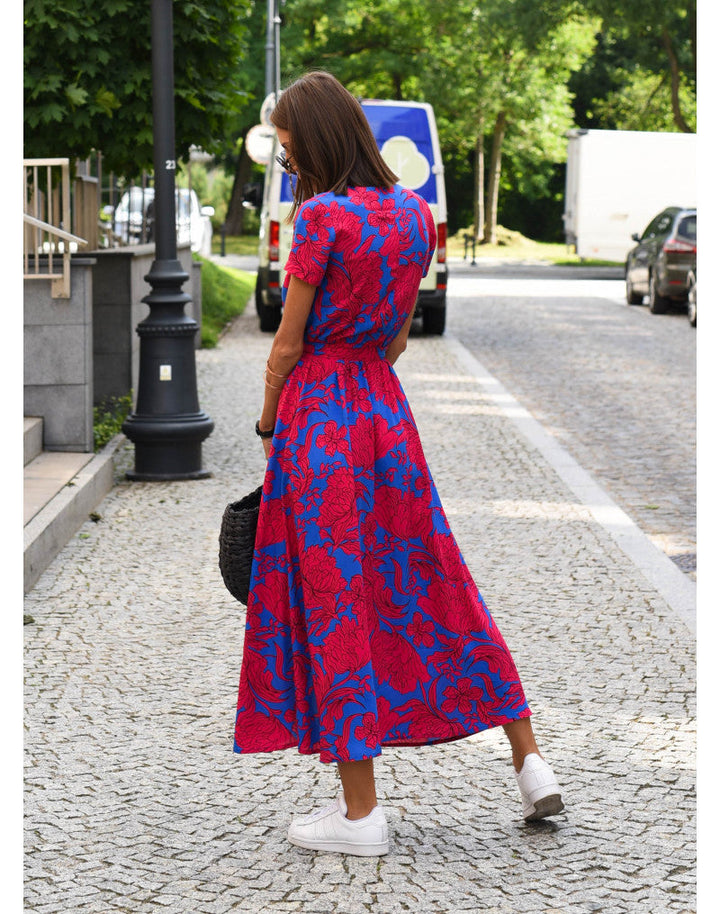 Flossie™ Chic Waist-Defining Dress