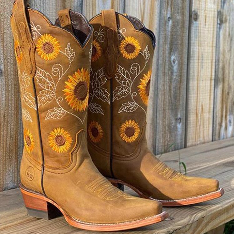 Blossom Stylish Cowboy Boots