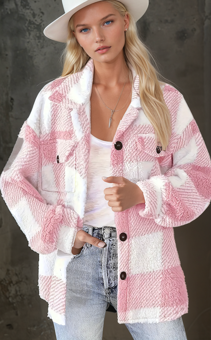 Caroline™ Jacket with Checkered Pattern
