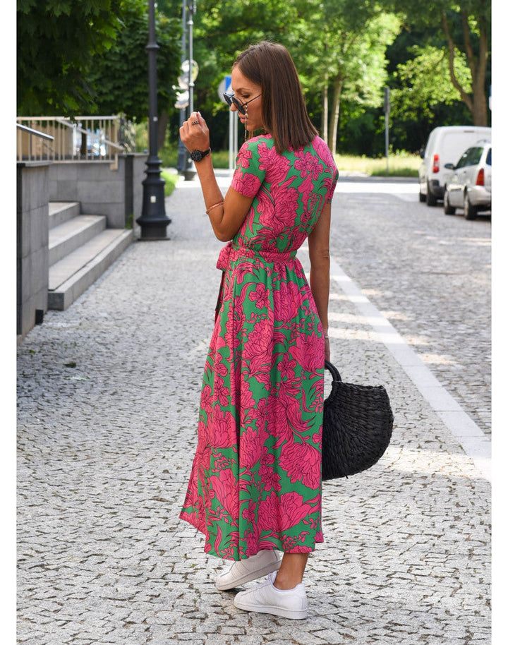 Flossie™ Chic Waist-Defining Dress