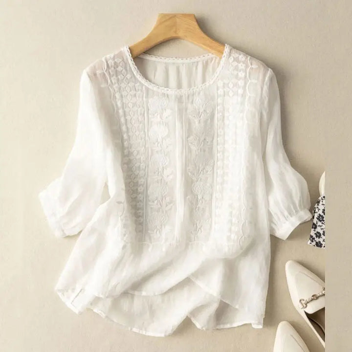 Violet™ Embroidered Boho Blouse