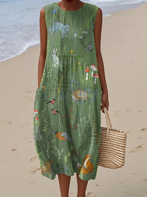 Hope™ Forest-Inspired Midi Dress