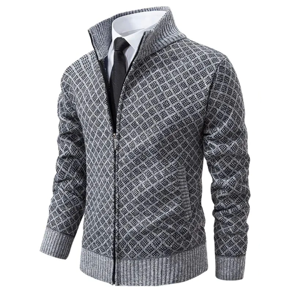 Sebastian™- Knitted Jacquard Sweater