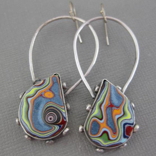 Evie™ Vintage Handpainted Multicolor Earrings