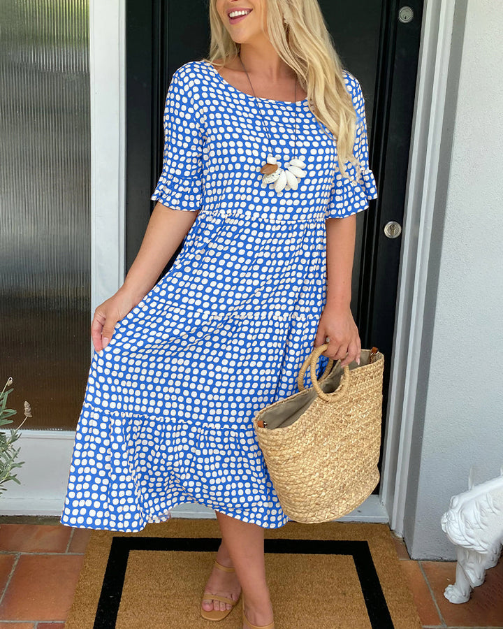 Cora™ A-Line Dotted Dress