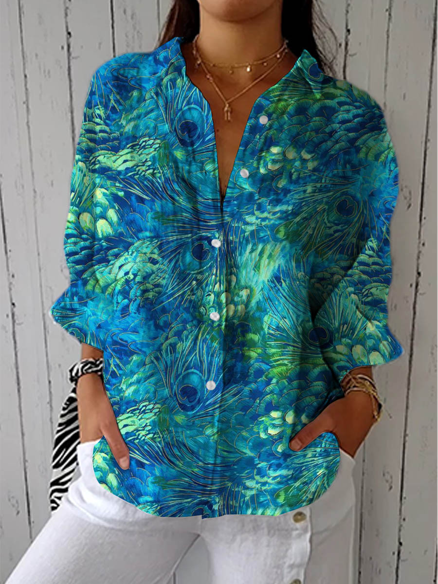 Ashlyn™ Graceful Peacock Blouse