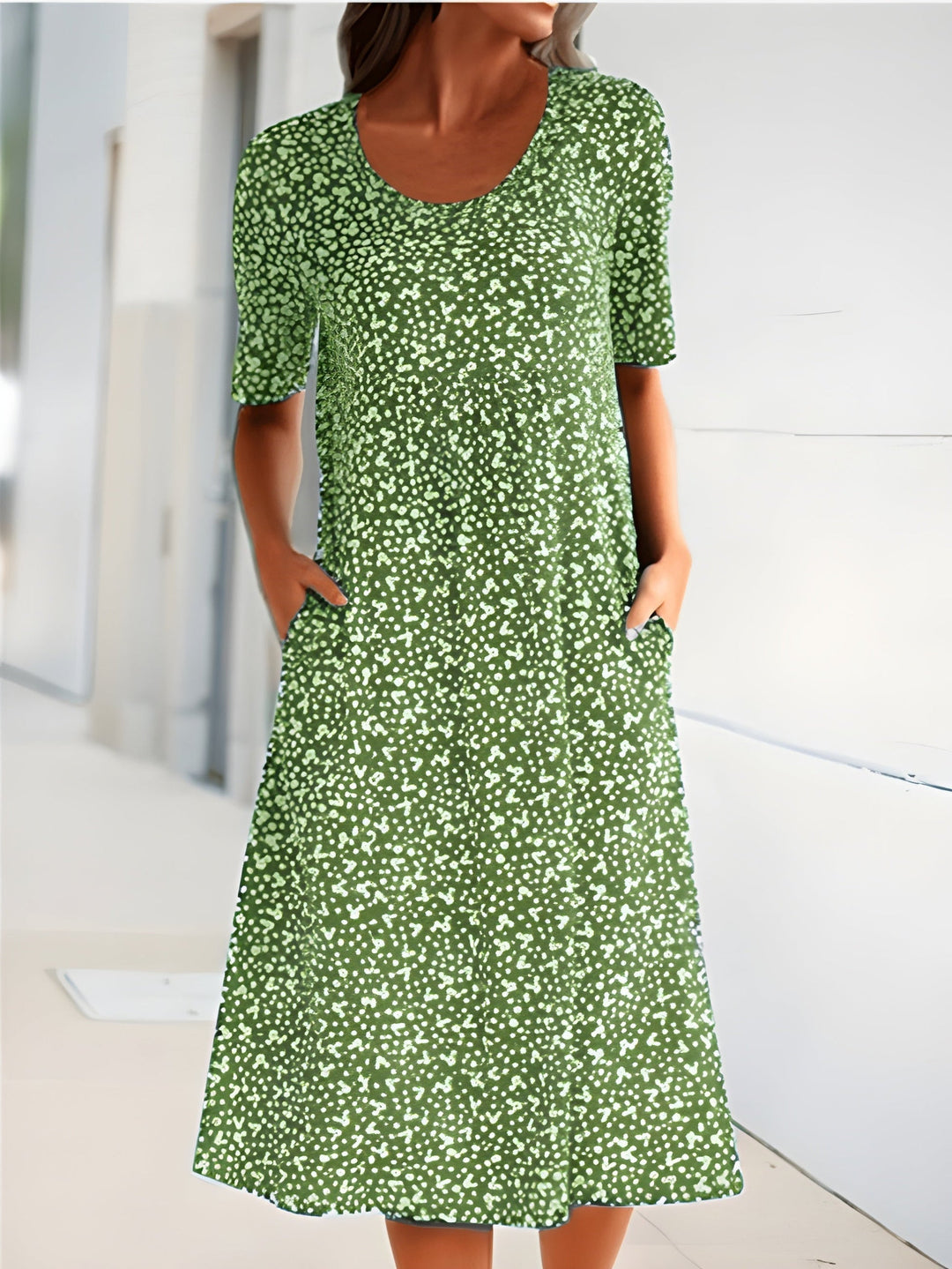 Qahira | Casual Round Neck Dress