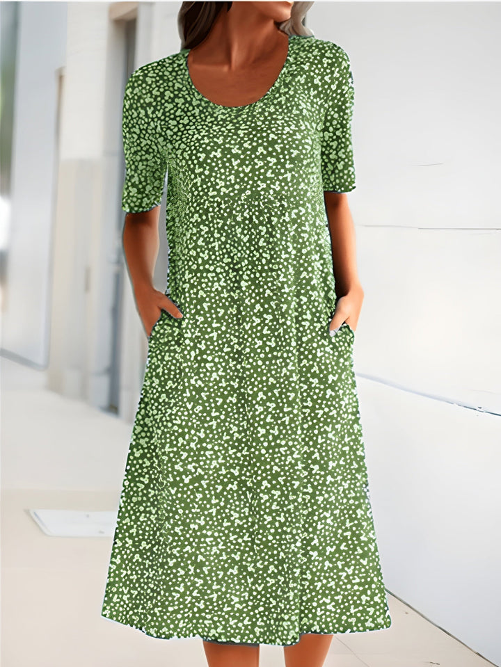 Qahira | Casual Round Neck Dress