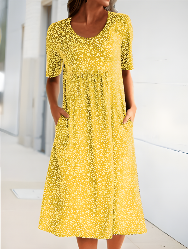 Qahira | Casual Round Neck Dress
