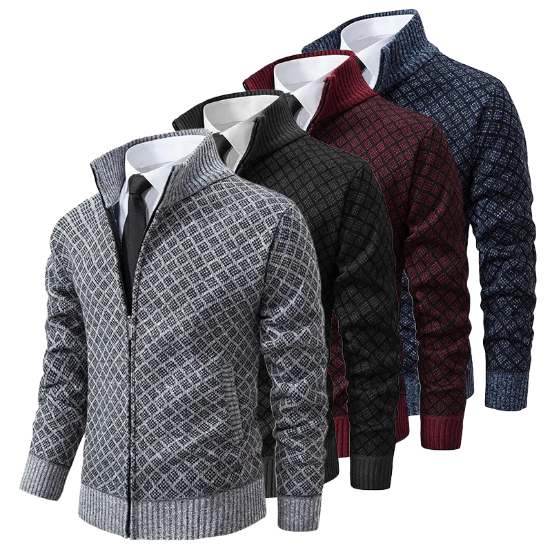 Sebastian™- Knitted Jacquard Sweater