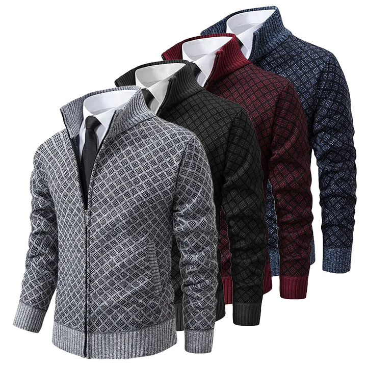 Sebastian™- Knitted Jacquard Sweater
