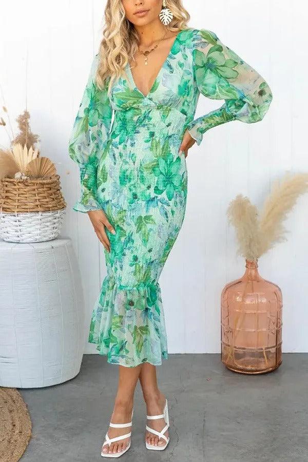 Coral™  Floral Elegance Dress