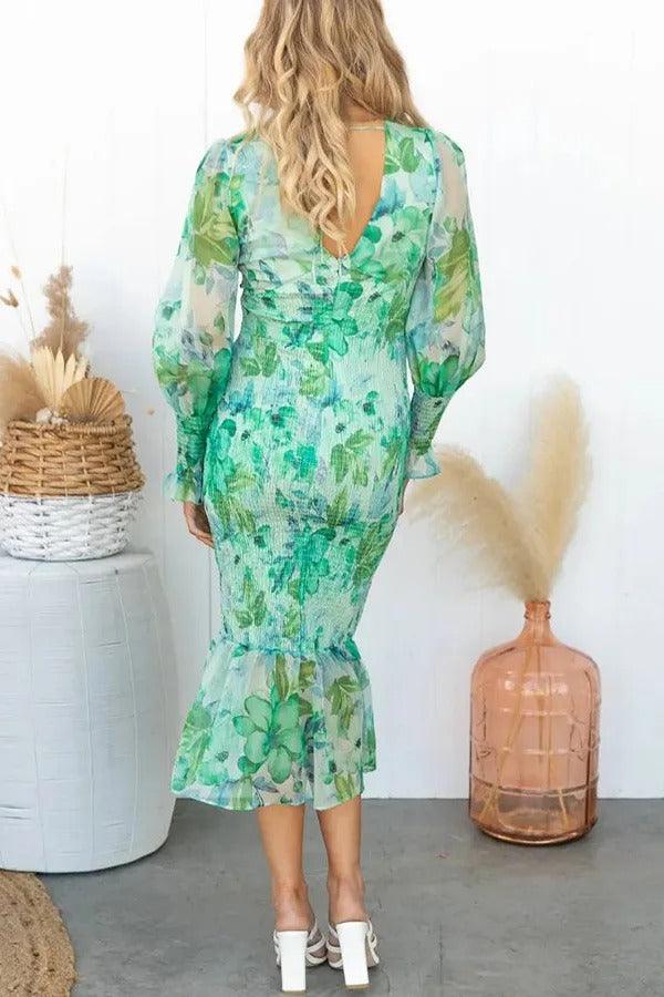 Coral™  Floral Elegance Dress