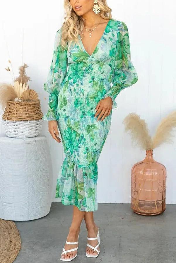 Coral™  Floral Elegance Dress