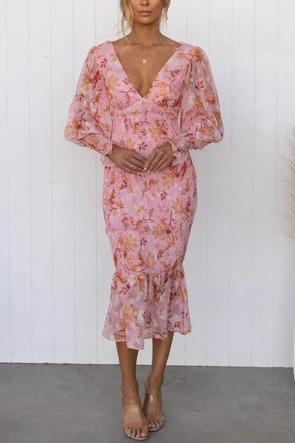 Coral™  Floral Elegance Dress