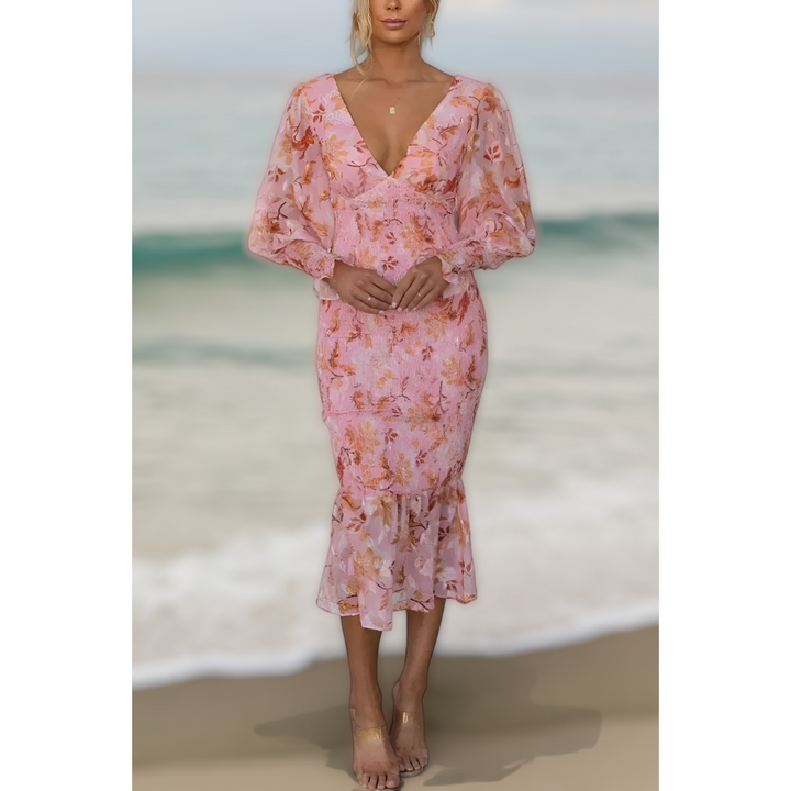 Coral™  Floral Elegance Dress
