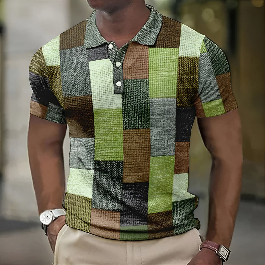 Lucas™  Elegant Plaid Polo