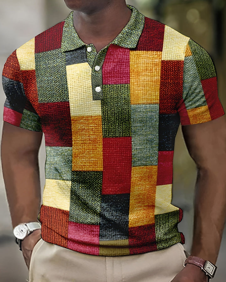 Lucas™  Elegant Plaid Polo