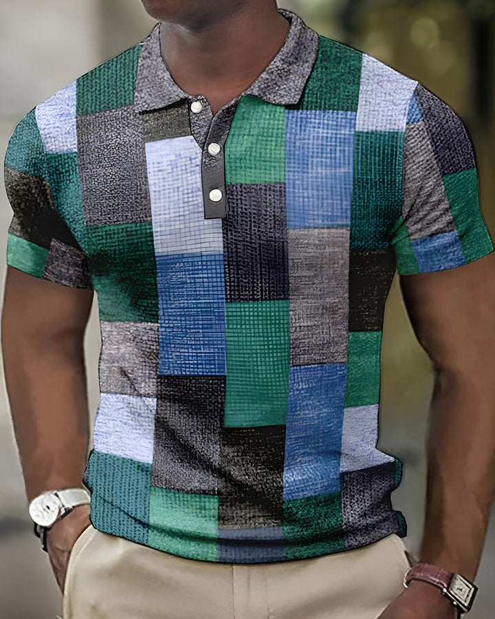 Lucas™  Elegant Plaid Polo