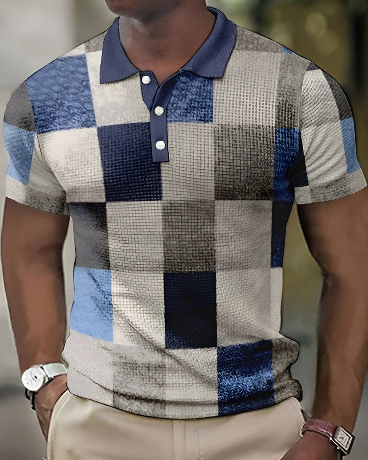 Lucas™  Elegant Plaid Polo
