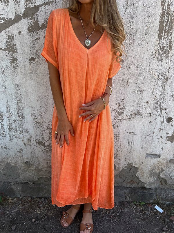 Enola™  Chic V-Neck Dress