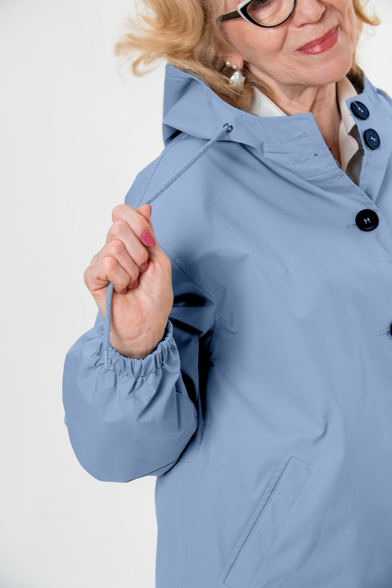 Rachel™ Water-Resistant Oversized Hooded Windbreaker