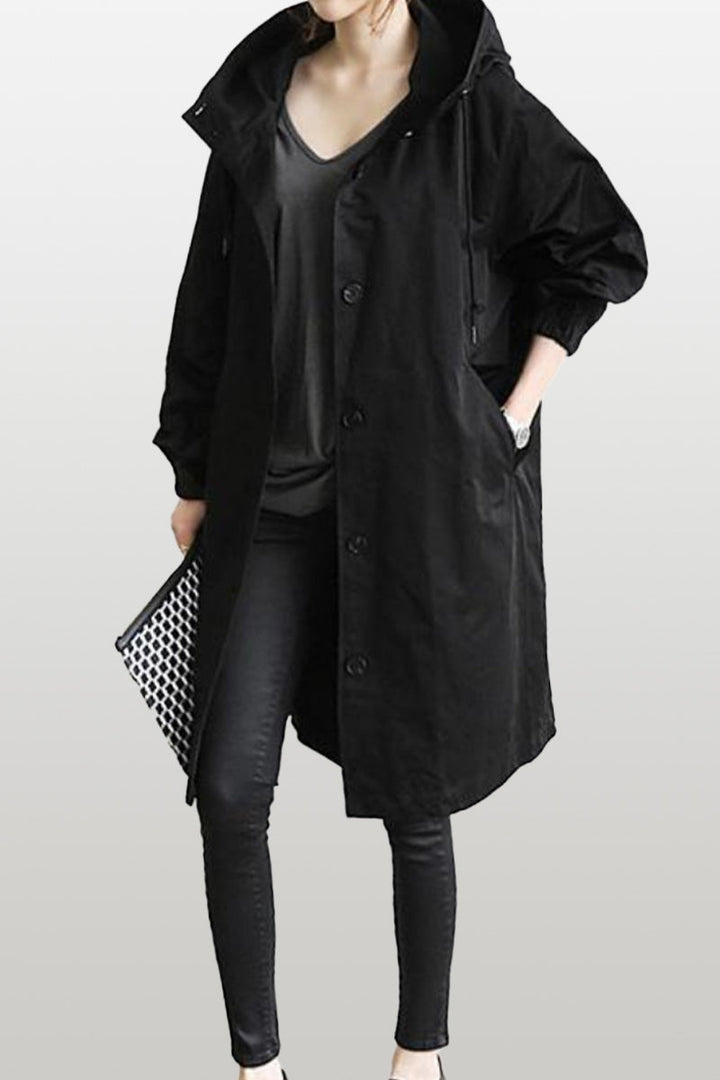 Rachel™ Water-Resistant Oversized Hooded Windbreaker