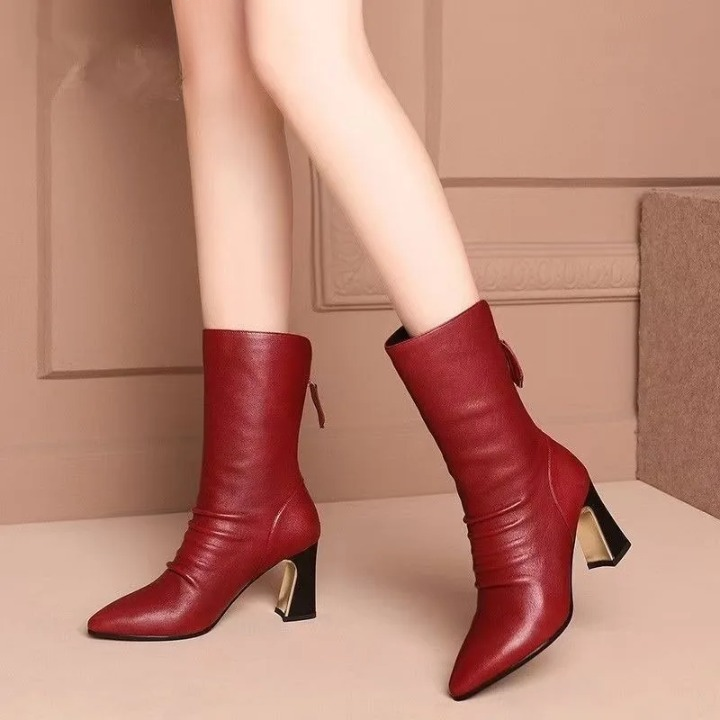 Camille Soft Leather Ankle Boots
