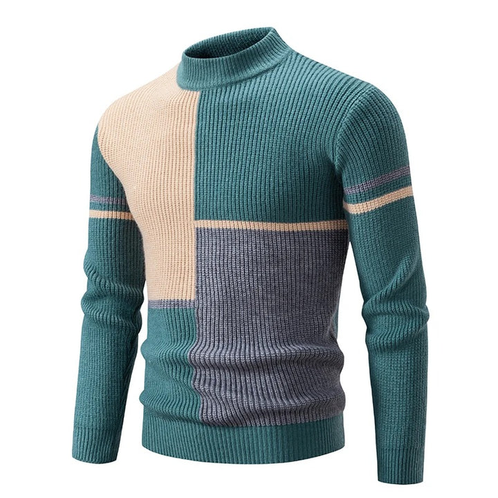 Steve™ Knitted sweater with stand-up collar