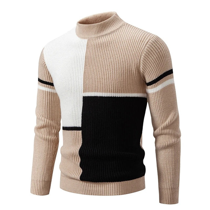 Steve™ Knitted sweater with stand-up collar