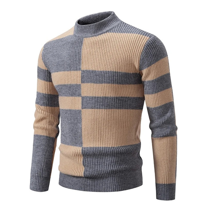 Steve™ Knitted sweater with stand-up collar