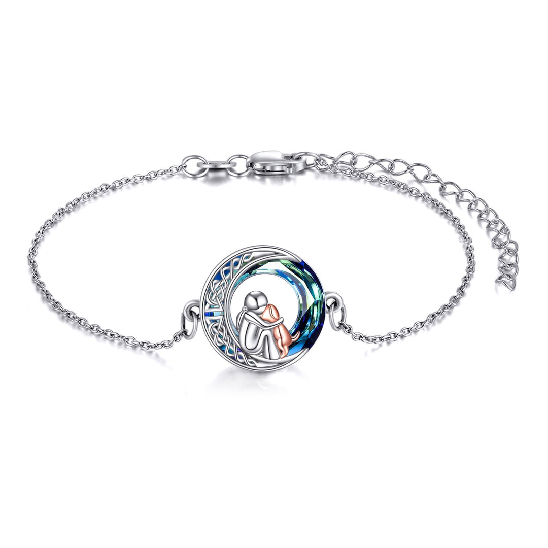 Adjustable Silver Charm Bracelet for Dogs
