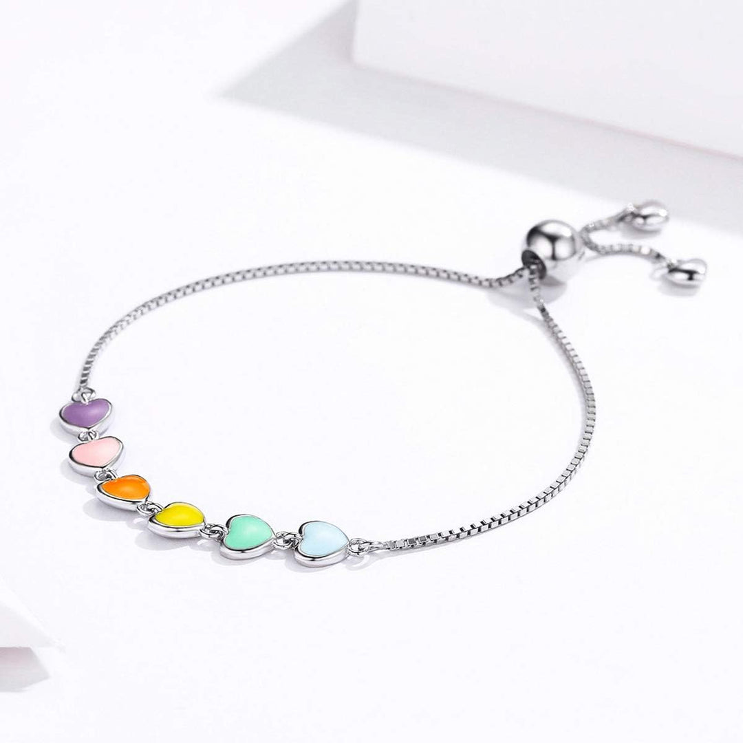 Adjustable Silver Paw Print Bracelet