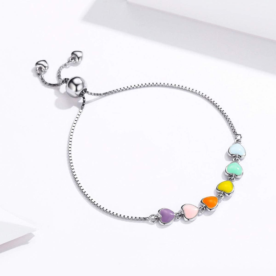 Adjustable Silver Paw Print Bracelet