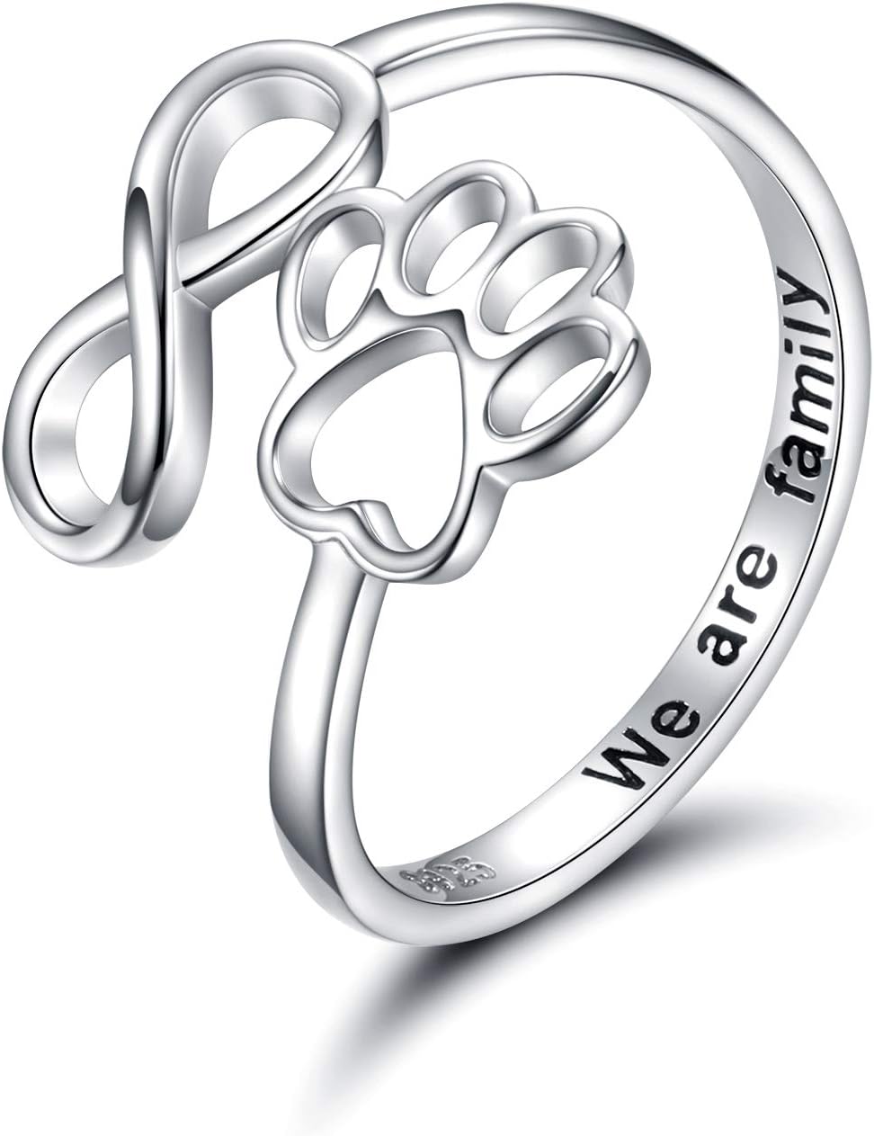 Artisan Paw and Heart Ring