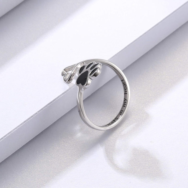 Artisan Paw and Heart Ring