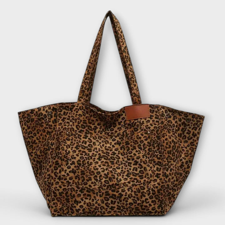 Rita™ Chic Leopard Print Canvas Tote Bag