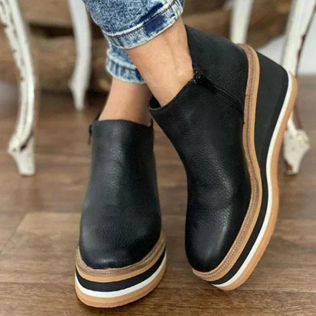 Kamala Casual Wedge Ankle Boots