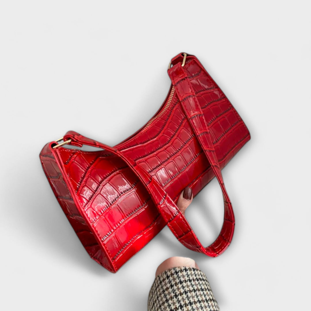 Millie™ Glossy Leather Handbag