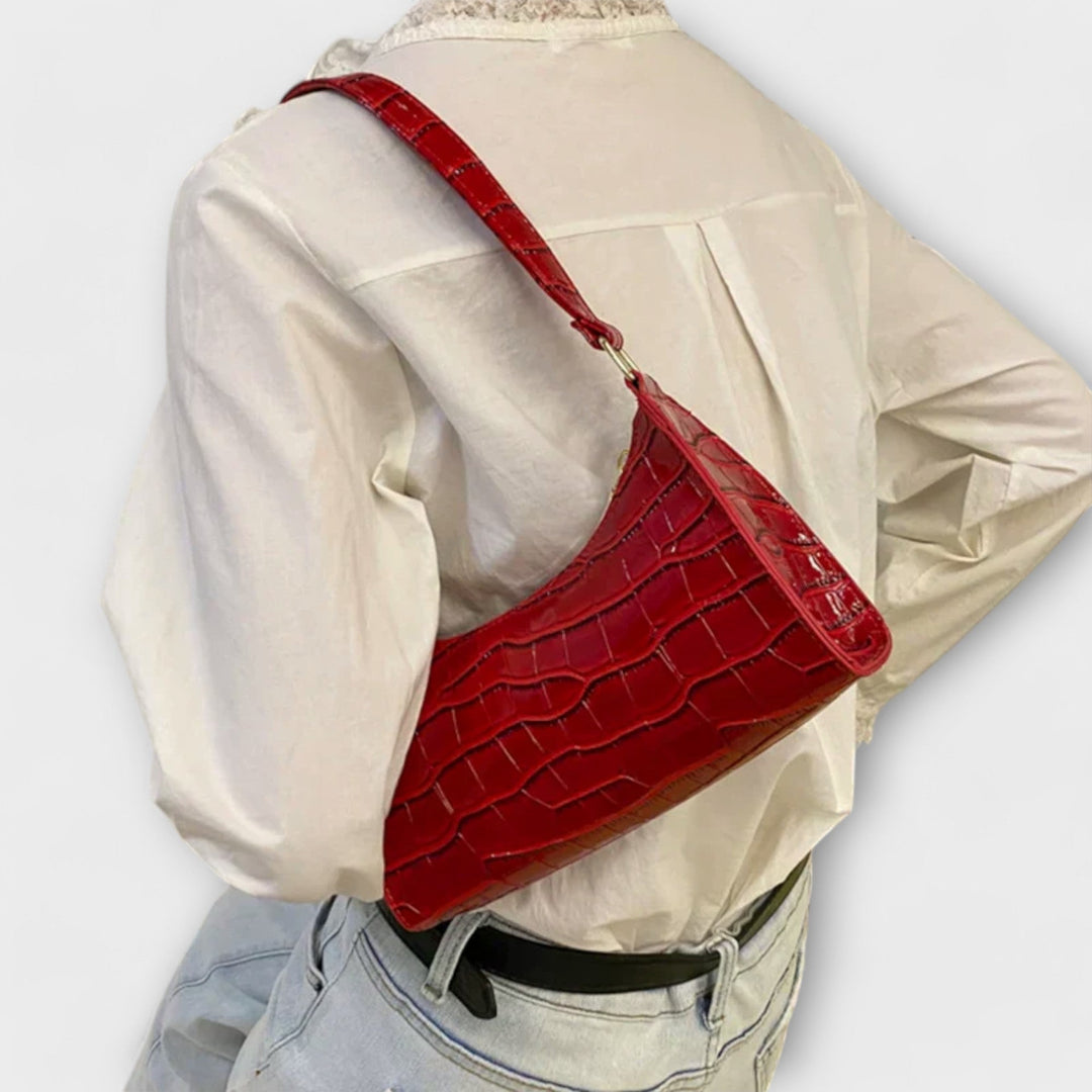 Millie™ Glossy Leather Handbag