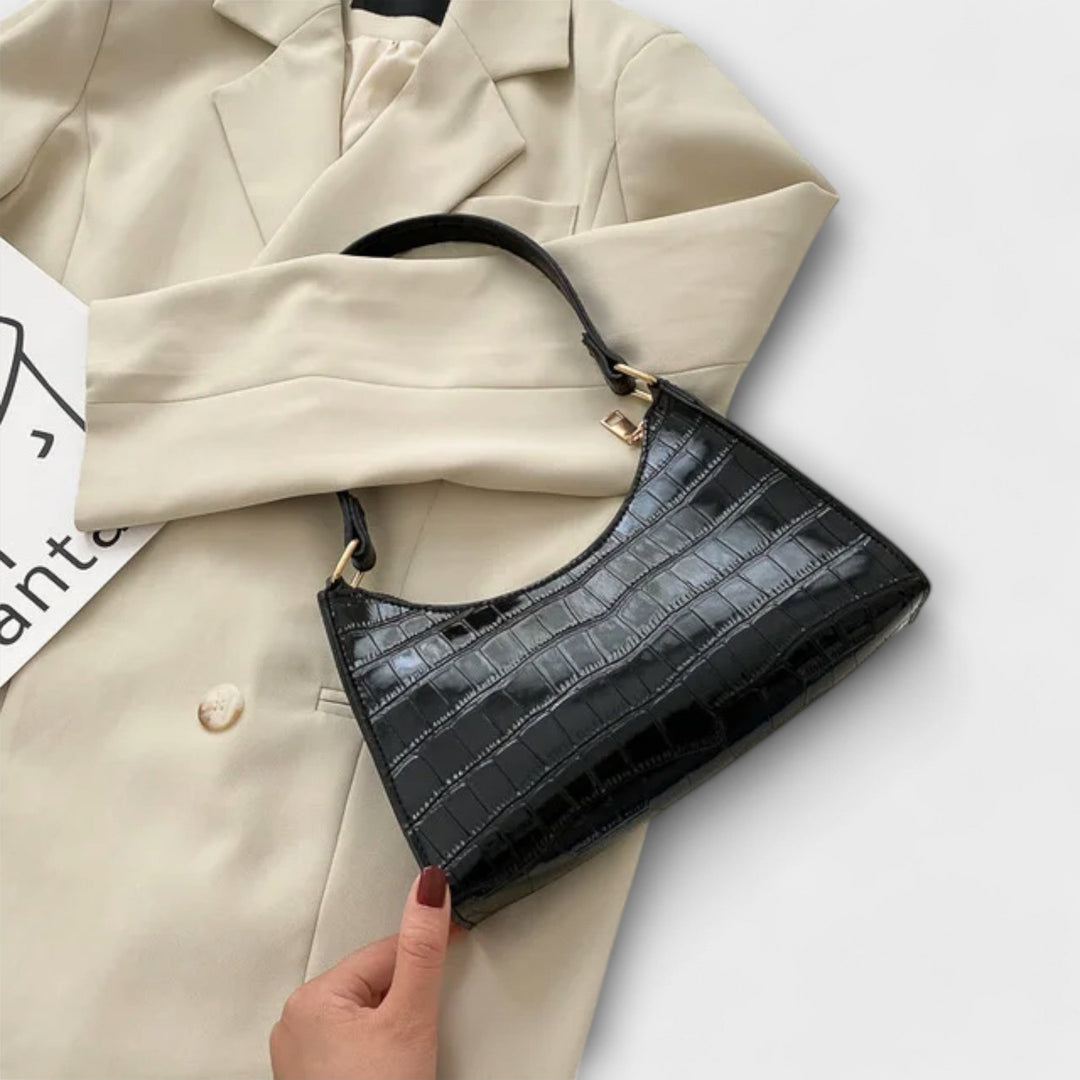 Millie™ Glossy Leather Handbag
