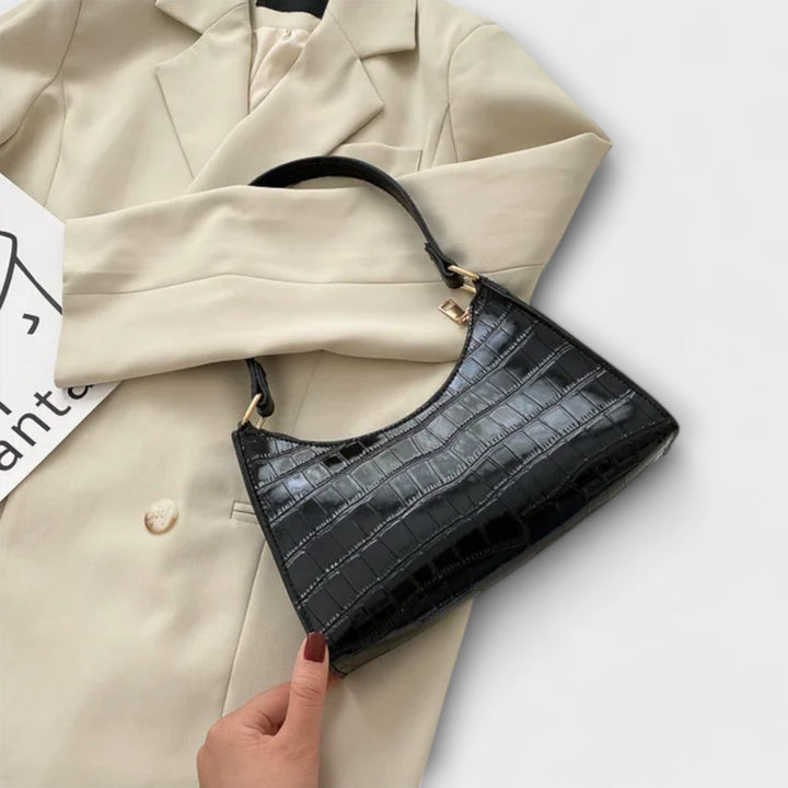 Millie™ Glossy Leather Handbag
