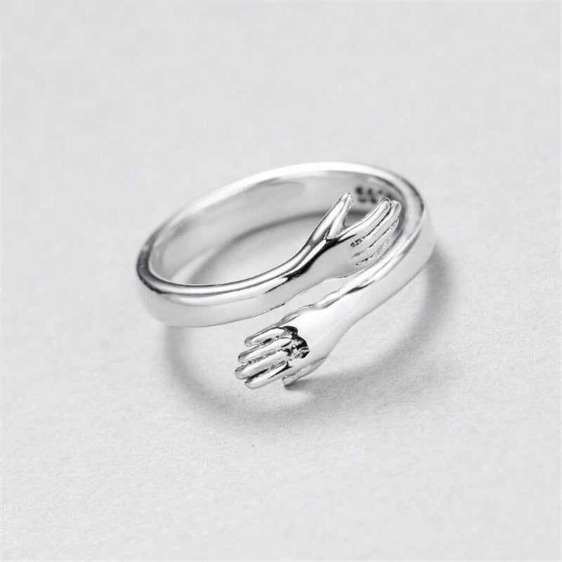 Alayna™ Silver Adjustable Hug Ring